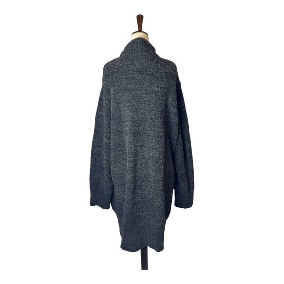 Barefoot Dreams Sweater Women 1X‎ Black CozyChic Knit Cali Open Cardigan - Picture 3 of 11